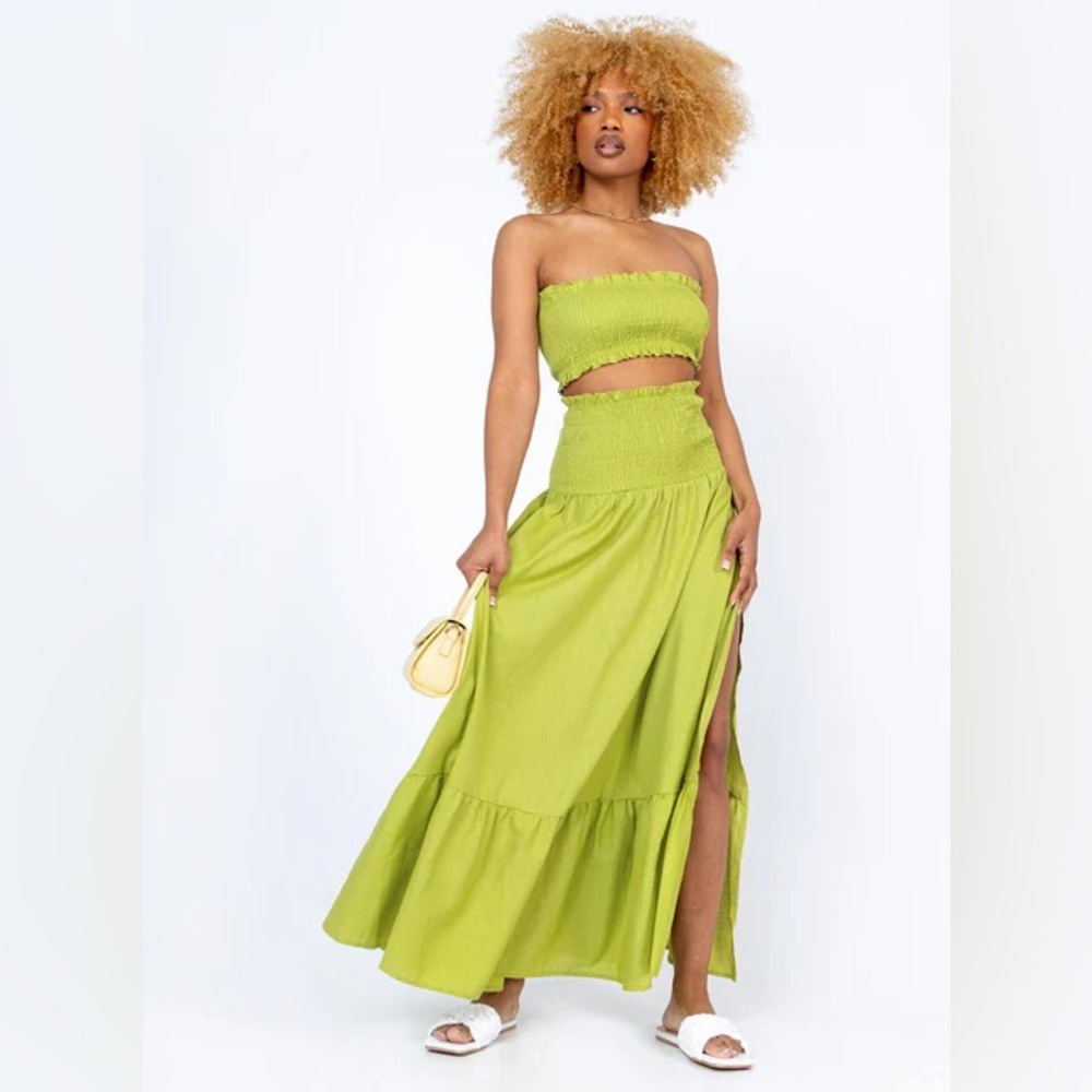 NWT Women's Princess Polly Sundaze Tube Top in Green size 4